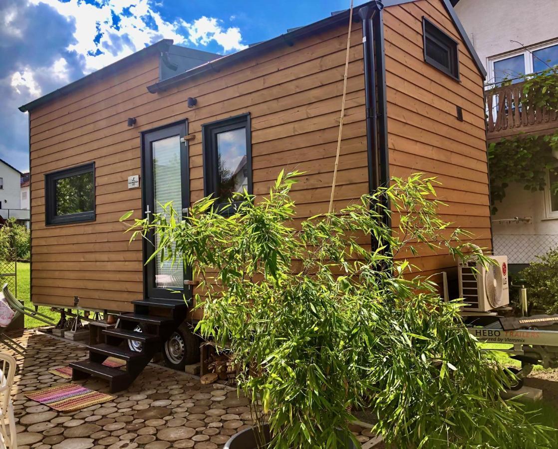 Tiny House Mit Saunafass Und Garten Apartment Brensbach Exterior photo